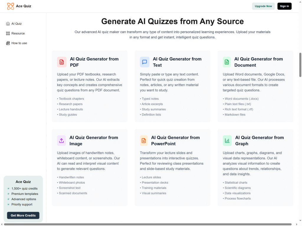 Ace Quiz AI