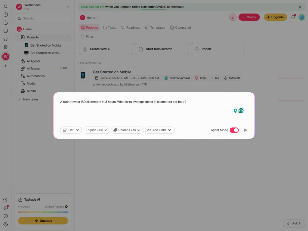 Taskade AI